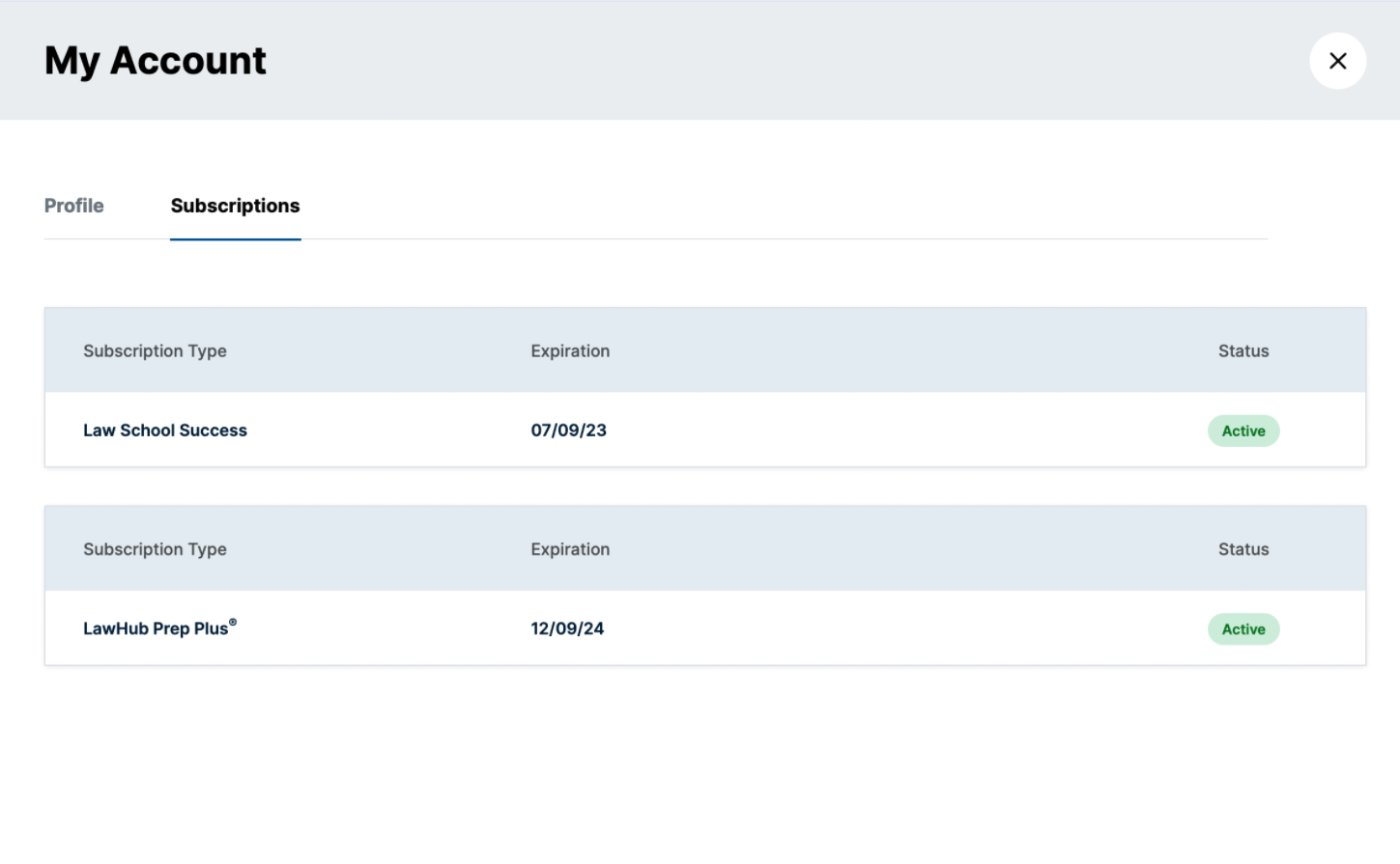 Where Can I Find My Subscriptions Within LawHub? – Law School Admission ...